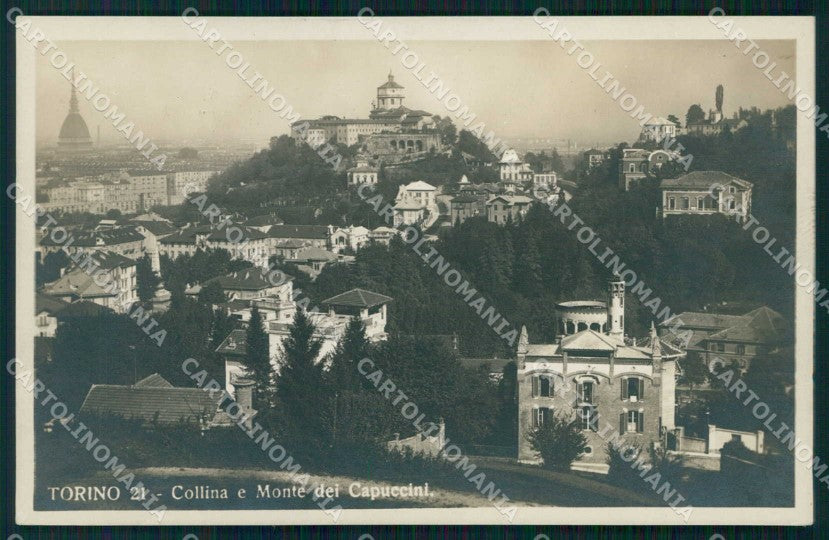 Torino Città Monte dei Cappuccini Collina Superga Foto cartolina MZ9431 – fronte