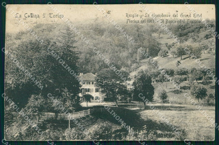 Torino Città Reaglie Grand Hotel Fiorina Collina Frutteto cartolina MZ9434 – fronte