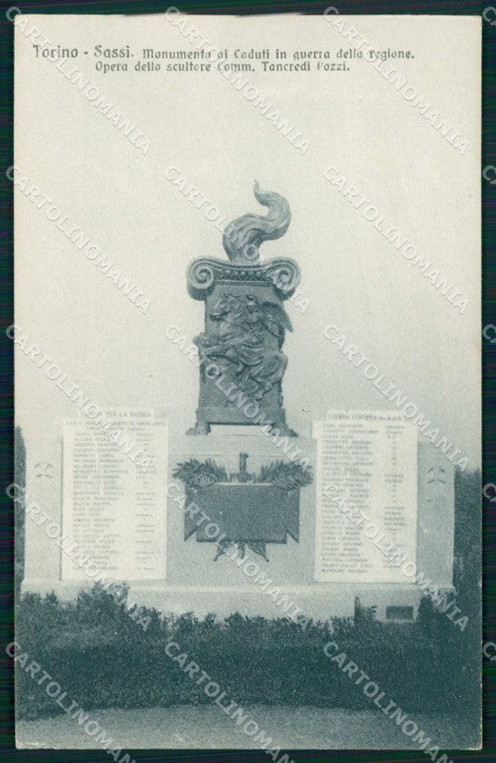 Torino Città Sassi Monumento Caduti in Guerra della Regione cartolina MZ9451 – fronte