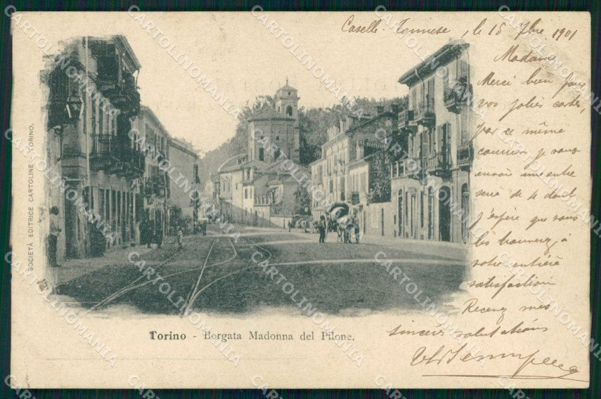 Torino Città Borgata Madonna del Pilone cartolina MZ9456 – fronte