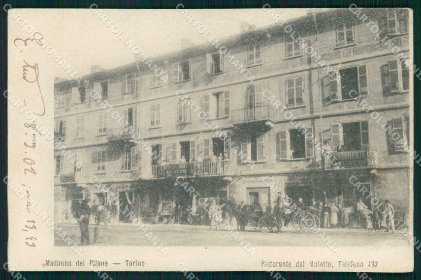 Torino Città Madonna del Pilone Ristorante del Muletto cartolina MZ9458 – fronte