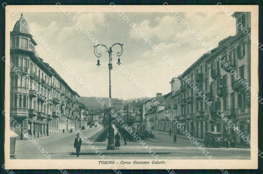 Torino Città Corso Giuseppe Gabetti Tram cartolina MZ9480 – fronte