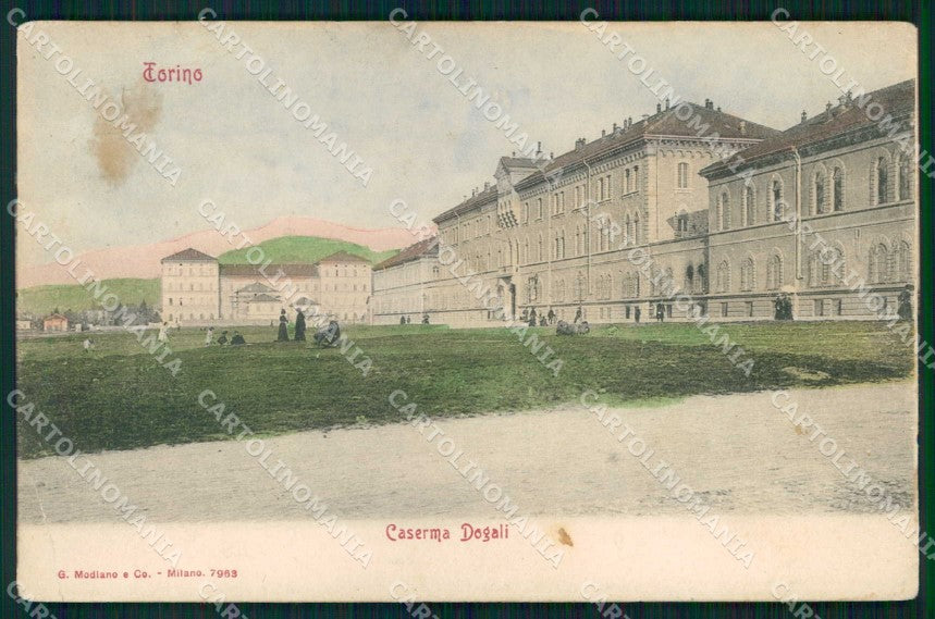 Torino Città Caserma Dogali Genio Minatori 5° Regg. RIPARATA cartolina MZ9494 – fronte