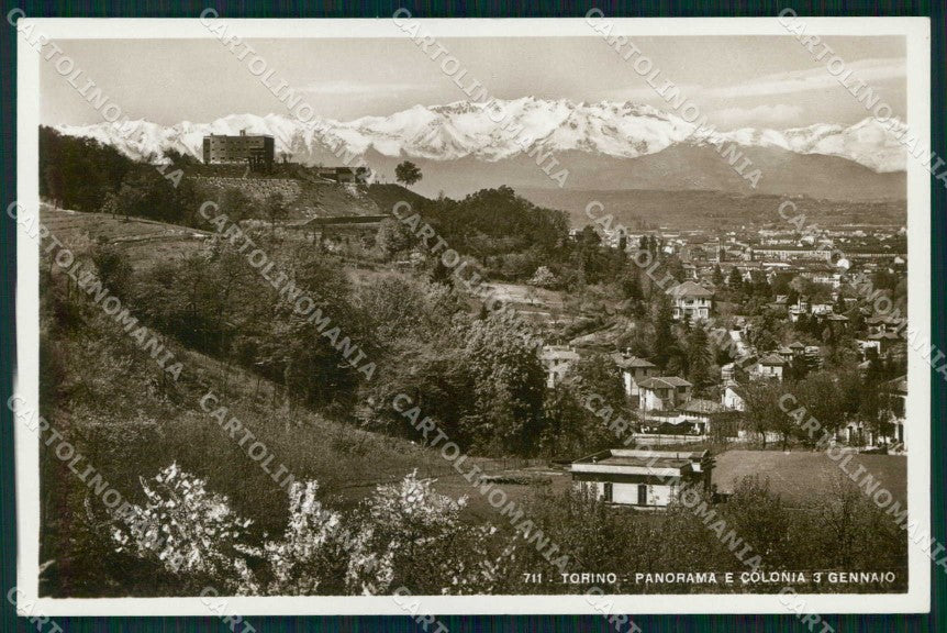 Torino Città Colonia Tre Gennaio Foto cartolina MZ9504 – fronte
