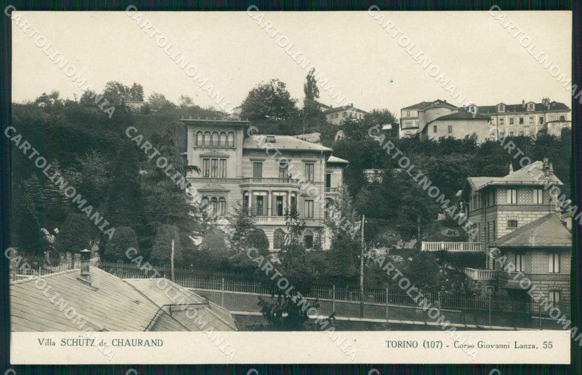 Torino Città Villa Schutz de Chaurand Foto cartolina MZ9506 – fronte