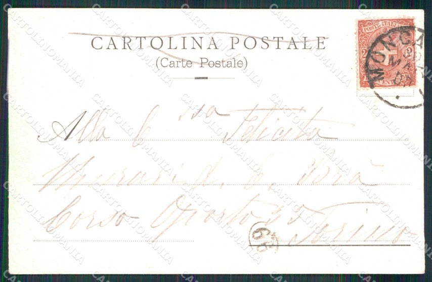 Torino Moncalieri Veduta del Castello Kunzli 2176 cartolina MZ9514 – retro