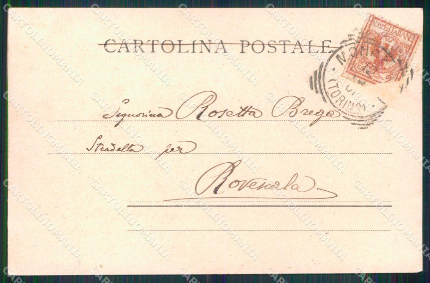 Torino Moncalieri Panorama cartolina MZ9518 – retro