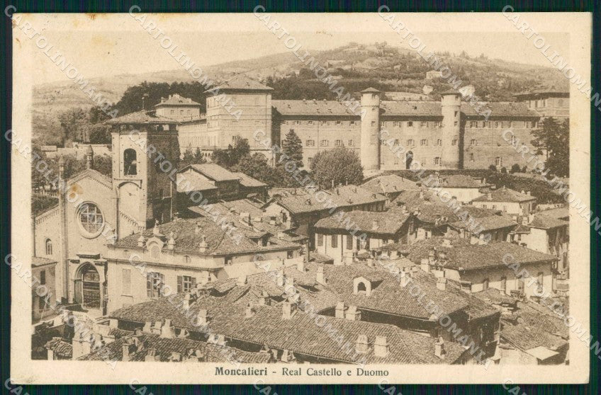Torino Moncalieri Castello Reale Duomo ABRASA cartolina MZ9522 – fronte