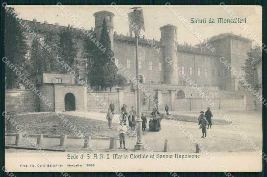Torino Moncalieri Saluti da Castello Reale cartolina MZ9526 – fronte