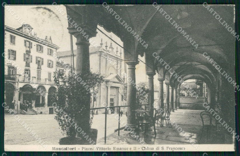 Torino Moncalieri Piazza Vittorio Emanuele II Chiesa cartolina MZ9533 – fronte