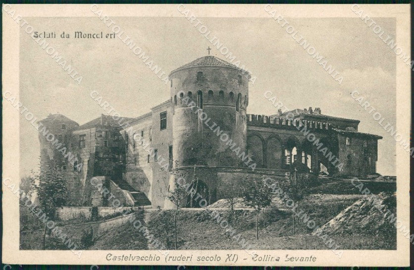 Torino Moncalieri Saluti da Castel Vecchio Collina Levante cartolina MZ9538 – fronte