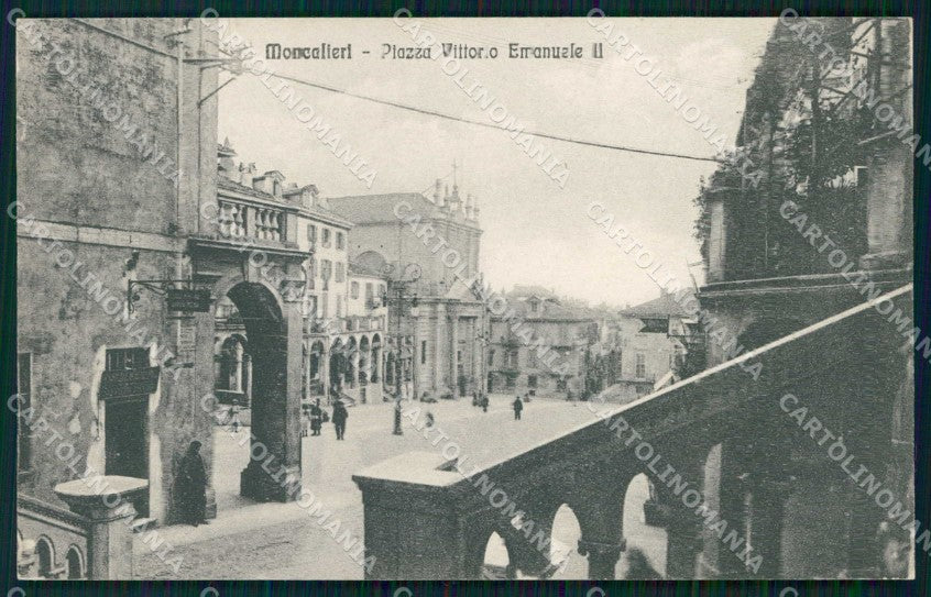Torino Moncalieri Piazza Vittorio Emanuele II cartolina MZ9539 – fronte