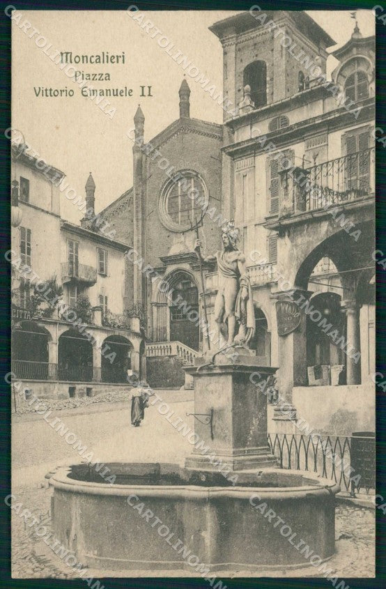 Torino Moncalieri Piazza Vittorio Emanuele II cartolina MZ9541 – fronte