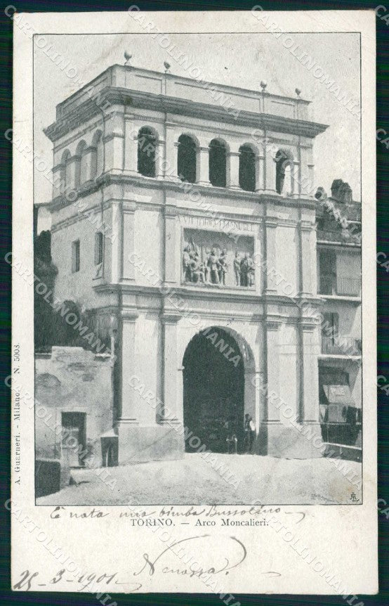 Torino Città Arco Moncalieri cartolina MZ9542 – fronte