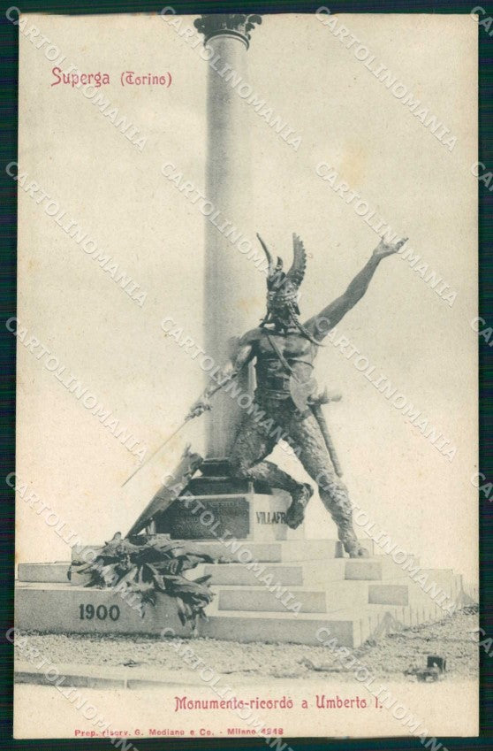 Torino Città Superga Monumento Ricordo Umberto I Modiano 4848 cartolina MZ9550 – fronte