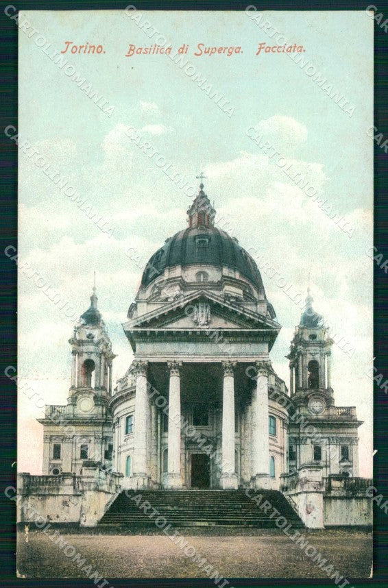 Torino Città Superga Facciata Basilica cartolina MZ9560 – fronte