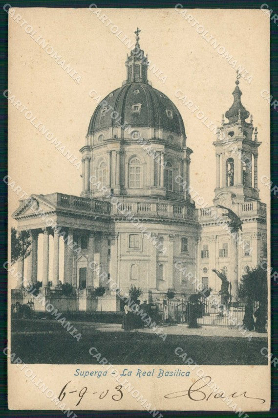 Torino Città Superga Reale Basilica cartolina MZ9561 – fronte