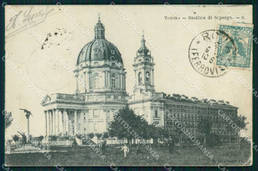 Torino Città Superga Basilica Calligaris cartolina MZ9571 – fronte