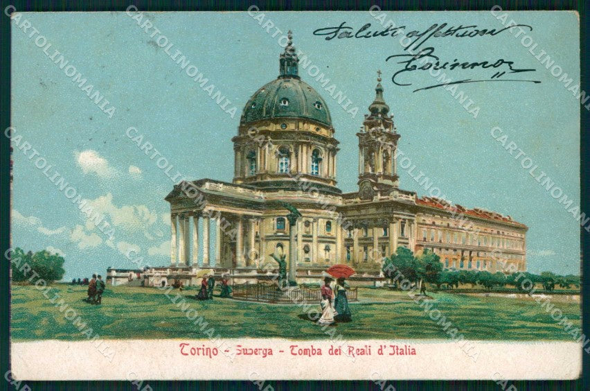 Torino Città Superga Tomba Reali d'Italia cartolina MZ9573 – fronte