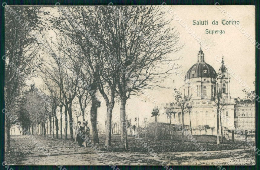 Torino Città Saluti da Superga cartolina MZ9574 – fronte
