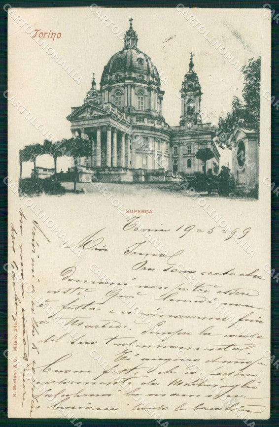 Torino Città Superga Basilica Modiano 245 cartolina MZ9577 – fronte
