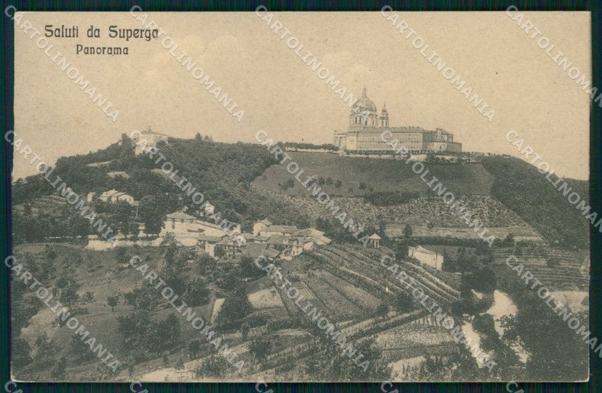 Torino Città Saluti da Superga Collina cartolina MZ9583 – fronte
