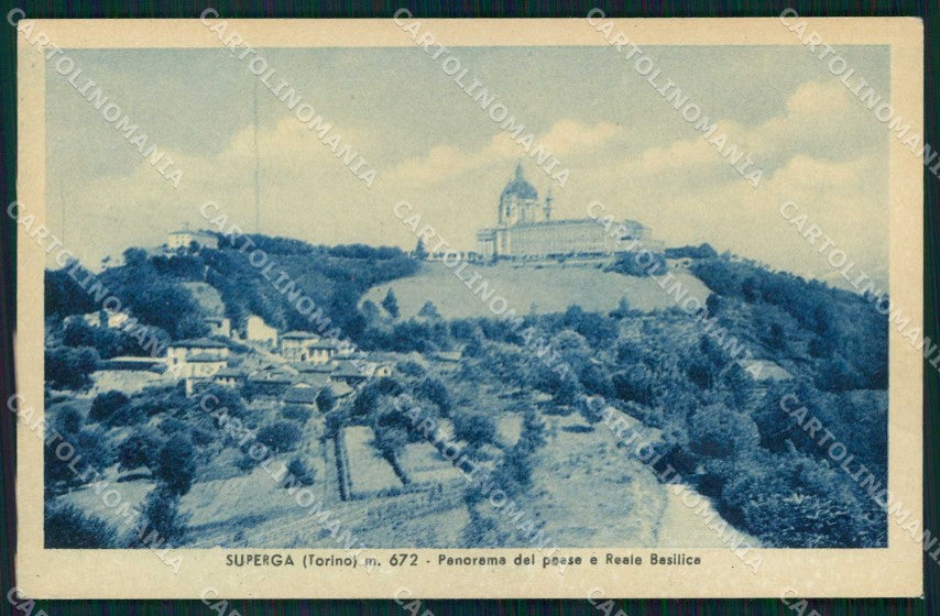 Torino Città Superga Panorama Basilica cartolina MZ9584 – fronte