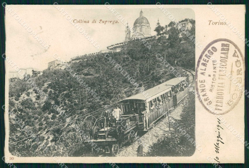 Torino Città Superga Collina Funicolare cartolina MZ9588 – fronte