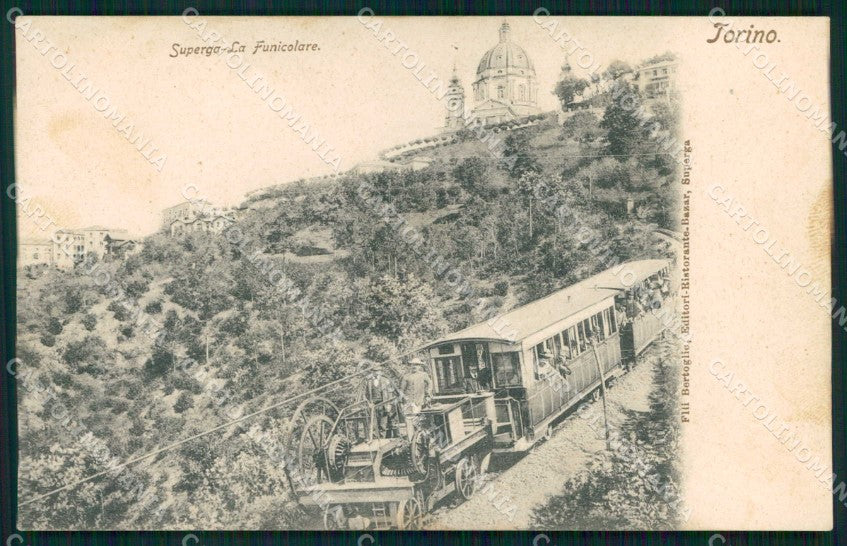 Torino Città Superga Collina Funicolare cartolina MZ9589 – fronte