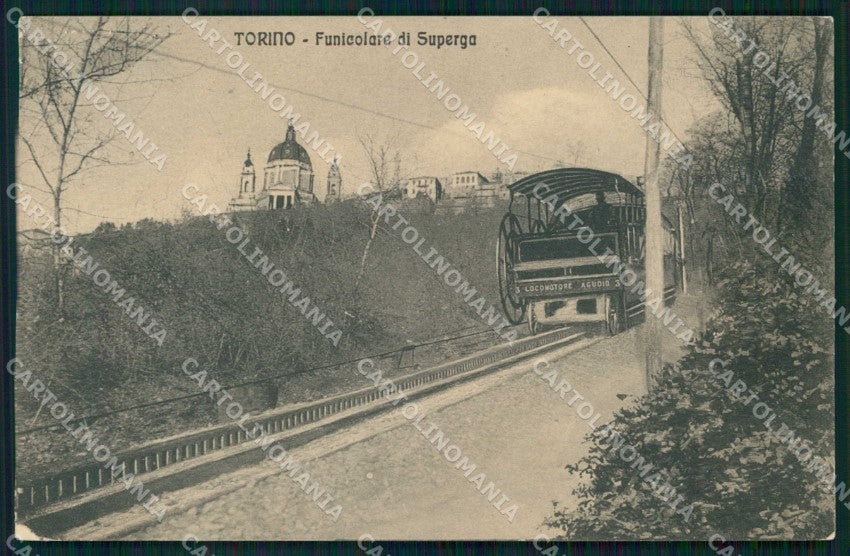 Torino Città Superga Funicolare cartolina MZ9590 – fronte