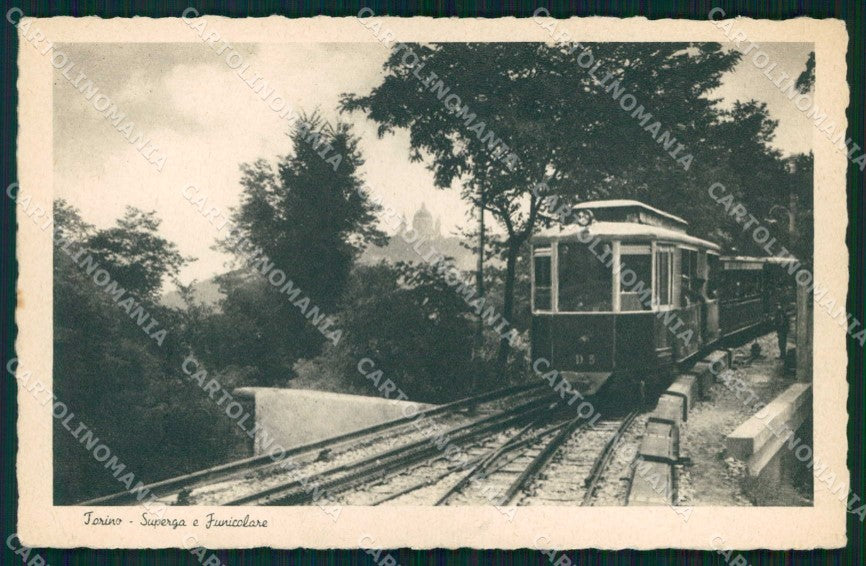 Torino Città Superga Funicolare cartolina MZ9602 – fronte