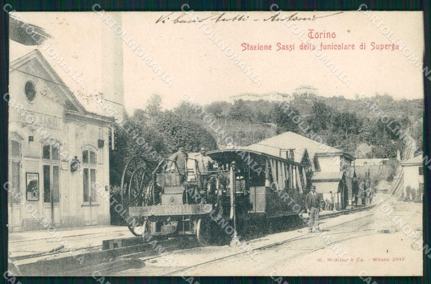 Torino Città Stazione Sassi Funicolare Superga Modiano 2947 cartolina MZ9605 – fronte