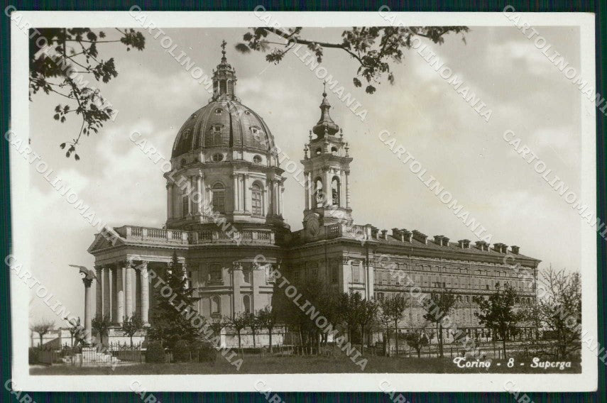 Torino Città Superga Basilica Foto cartolina MZ9610 – fronte