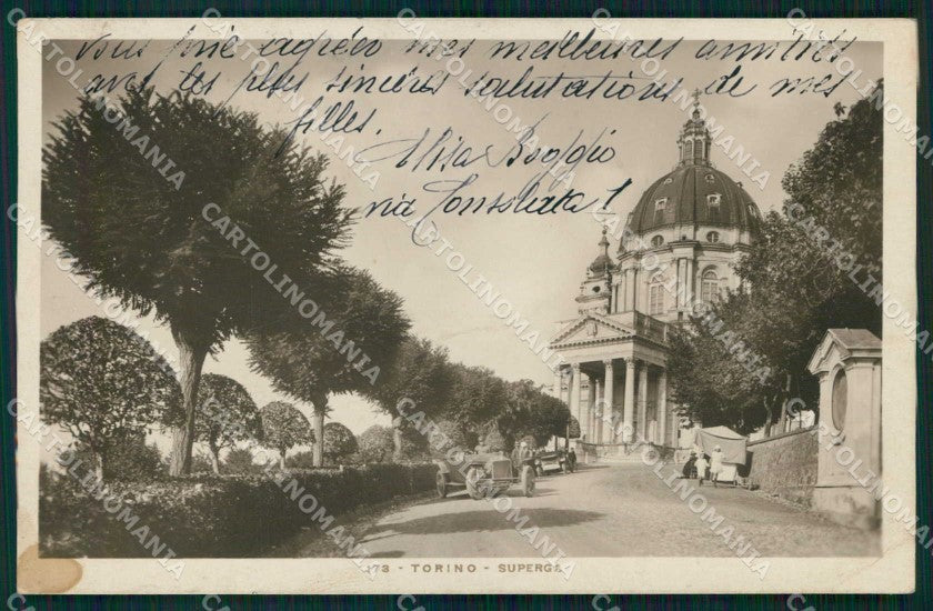 Torino Città Superga Basilica Foto cartolina MZ9612 – fronte