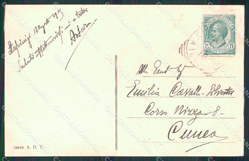 Torino Città Stupinigi Castello Reale cartolina MZ9632 – retro