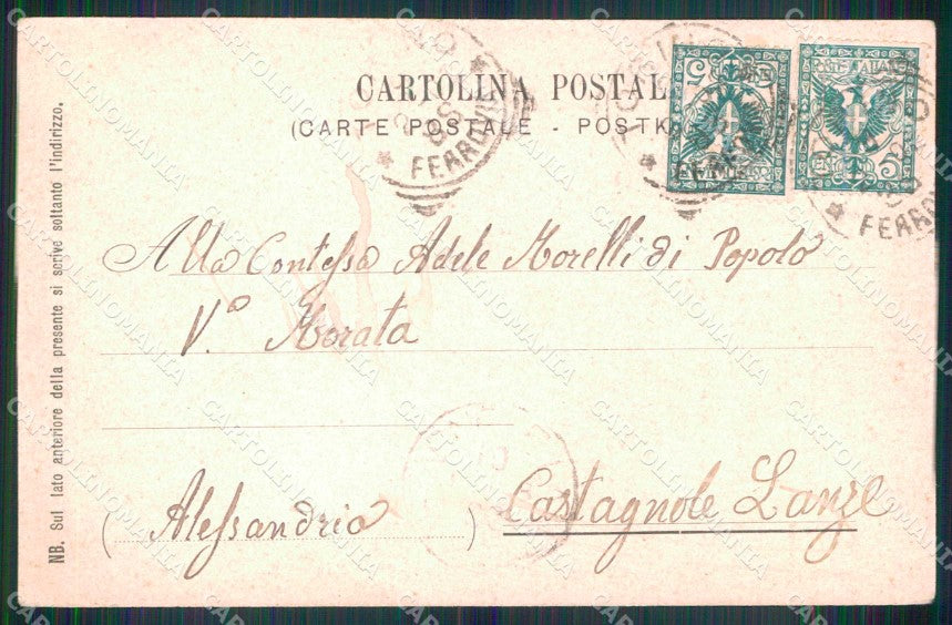 Torino Città Regio Ospizio Carità Atrio Ingresso cartolina MZ9640 – retro