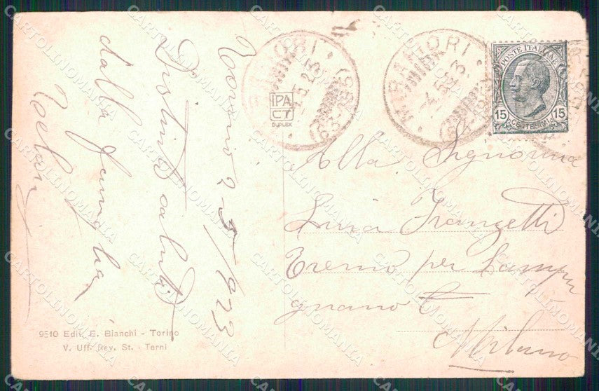 Torino Città Saluti da Mirafiori Viale Stupinigi cartolina MZ9645 – retro