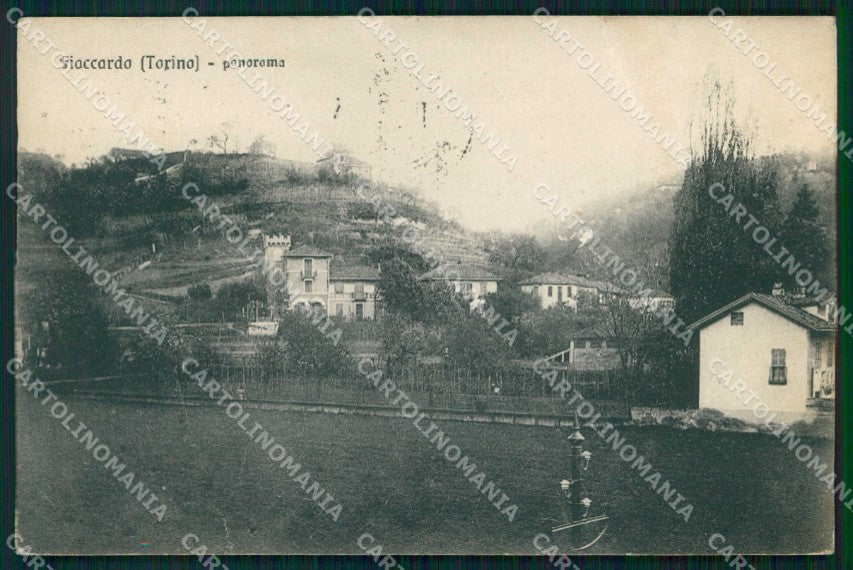 Torino Città Fioccardo Panorama PIEGA cartolina MZ9651 – fronte