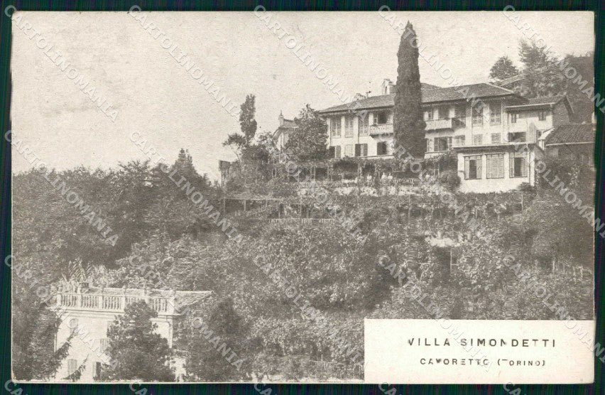 Torino Città Cavoretto Villa Simondetti cartolina MZ9670 – fronte