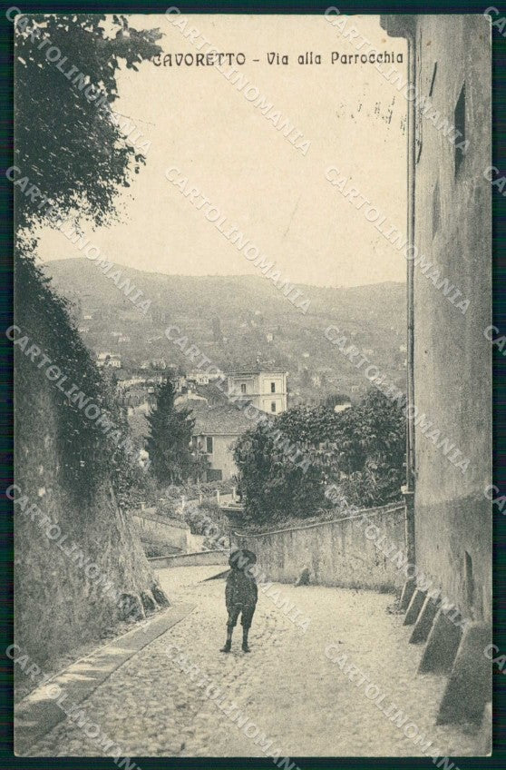 Torino Città Cavoretto Via alla Parrocchia cartolina MZ9671 – fronte
