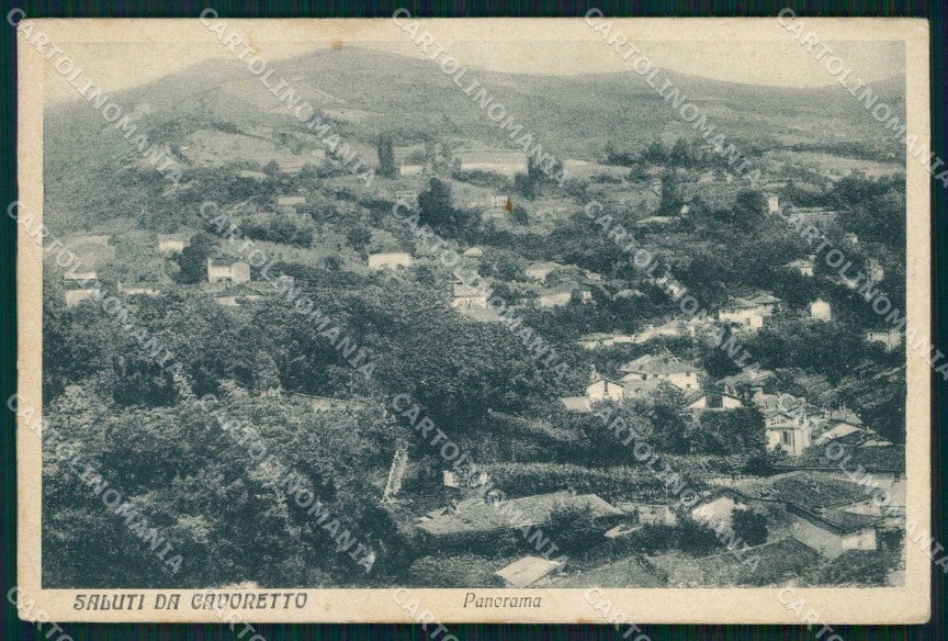 Torino Città Saluti da Cavoretto Panorama cartolina MZ9676 – fronte