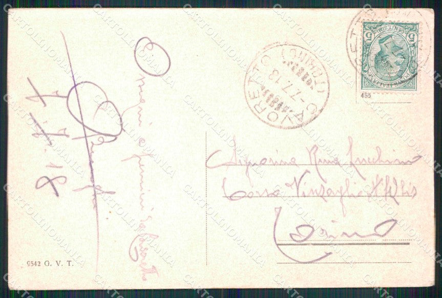 Torino Città Saluti da Cavoretto Panorama cartolina MZ9676 – retro
