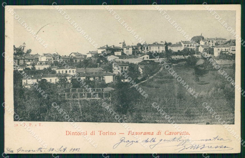 Torino Città Cavoretto Panorama cartolina MZ9679 – fronte