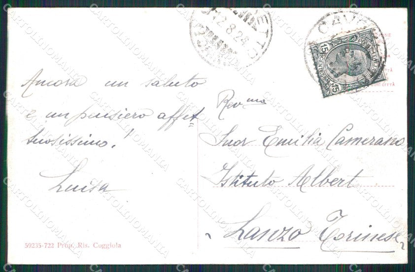 Torino Città Cavoretto Veduta ai Ronchi cartolina MZ9682 – retro