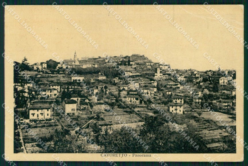 Torino Città Cavoretto Panorama PIEGHE cartolina MZ9683 – fronte