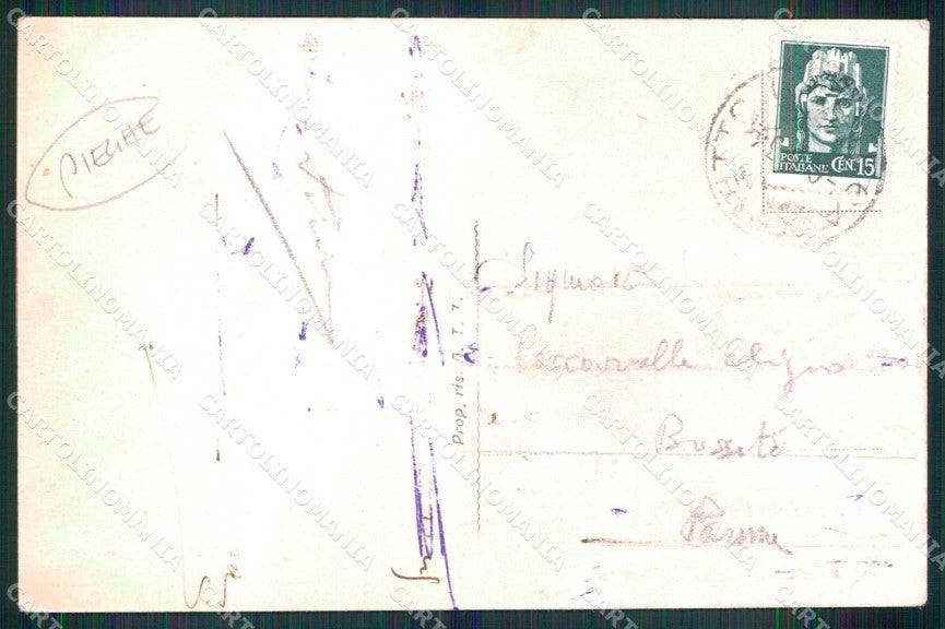 Torino Città Cavoretto Panorama PIEGHE cartolina MZ9683 – retro