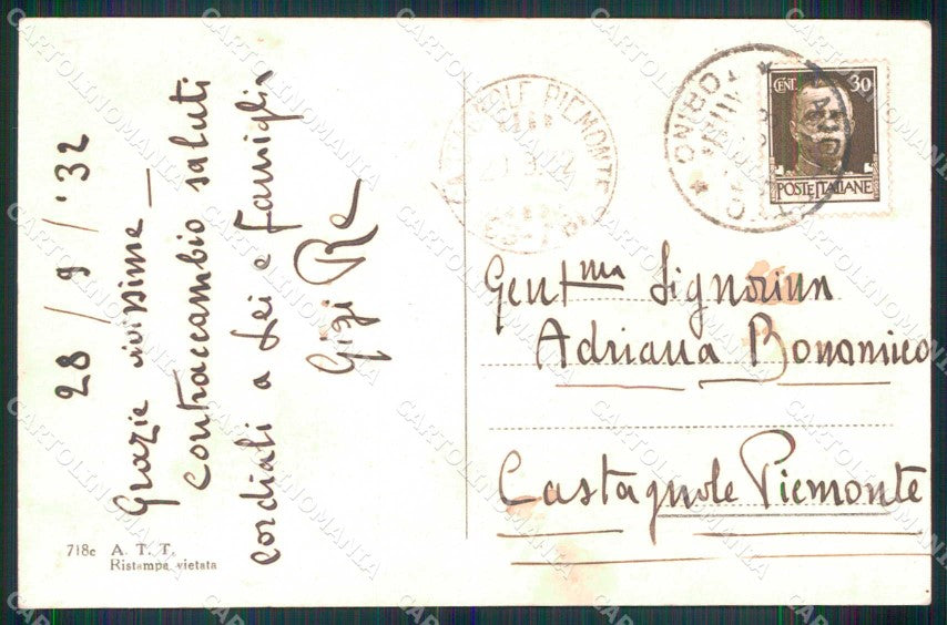Torino Città Cavoretto Panorama cartolina MZ9684 – retro