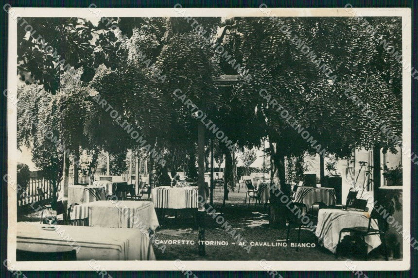 Torino Città Cavoretto Caffè Ristorante Cavallino Bianco Foto cartolina MZ9688 – fronte