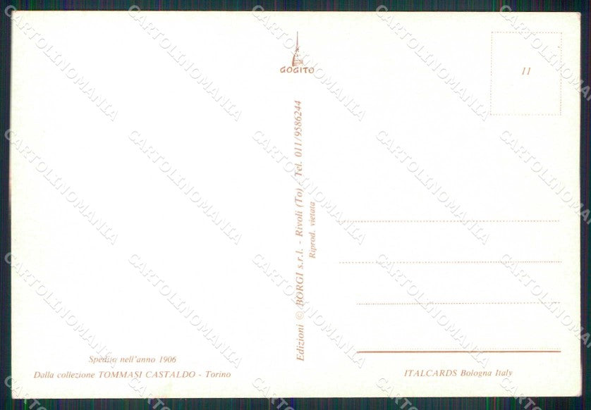 Torino Città Monumento Conte Verde Castaldo RIPRODUZIONE cartolina MZ9712 – retro