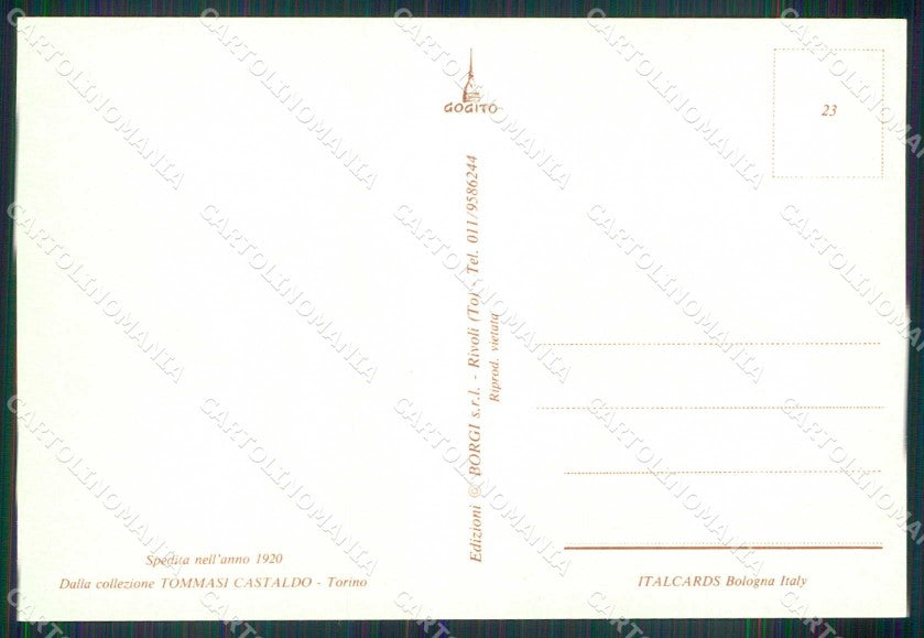 Torino Città Corso Siccardi Cittadella Castaldo RIPRODUZIONE cartolina MZ9713 – retro